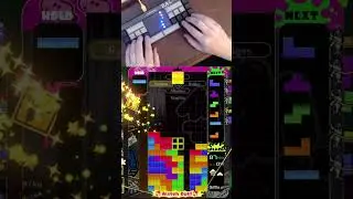 T-Spinning to Mid Game Double All Clear - Splatoon Tetris 99