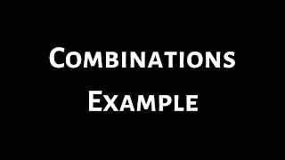 #10. Combinations Example