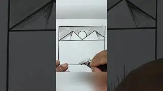 Mountain scenery drawing for beginners  #drawing  #beginners  #art #pencilart  #pencildraw