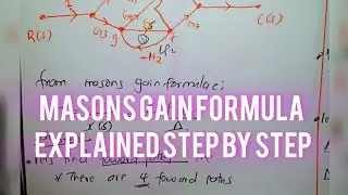 Mason&rsquo;s Gain Formula Made Easy | Transfer Function from Signal Flow Graphs Step-by-Step!