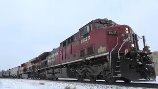 CP 8536 w/ KCS Power Leads Oil Train, Davenport, IA