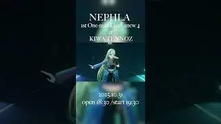 【現地ライブチケット発売中】NEPHLA 1st One-man Live [ anew ] at KIWA TENNOZあと3日🔥【欠けたサファイア／NEPHLA】#NEPHLA #Vtuber