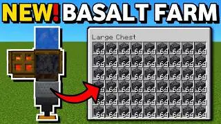 Minecraft Bedrock: NEW Basalt Farm Tutorial 1.21!