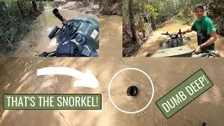 ALMOST SINKING The HONDA RANCHERS! *Going DUMB DEEP*