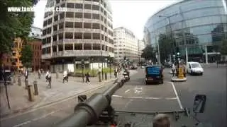 Driving A Tank Through City Of London - Video 2 June 2013 Must See!!