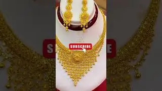 22k gold necklace set #viral #goldjewellery #fayyazsipra #yt studio