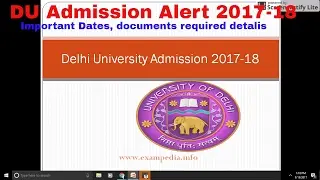Delhi University Admission 2017 | DU ADMISSION FORM 2017-18 UG & PG  APPLY ONLINE | DELHI UNIVERSITY