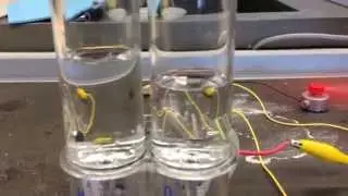 Nel video si vede una cella a combustibile (fuel cell) che 