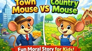 Town Mouse vs Country Mouse 🐭 | Aesop Fable for Kids | Moral Story Animation