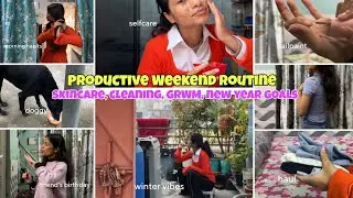 Weekend Routine + Mini Haul| Blue Heaven Nail Paints Review ⛅😍#school #weekend #morningroutine  