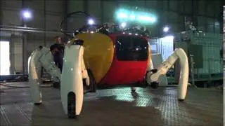 Crabster CR200 on-land walking with full fabrication