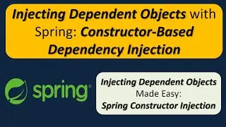 How to Inject Dependent Object using Spring dependency injection by constructor? | Spring Tutorial
