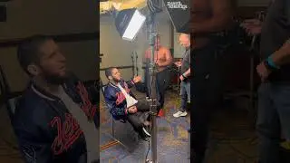 Islam Makhachev calls shirtless Daniel Cormier a FAT double champion 💀 #shorts #ufc #shortsviral