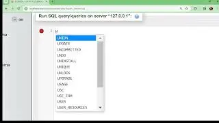 Starting XAmpp Server for running SQL Queries