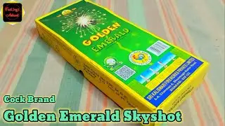 🎆 Golden Emerald Skyshot Testing from Cock Brand | Colorful Fireworks Show! 💥