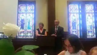 Father Tim Nadolski and parents speak at ordination celebration