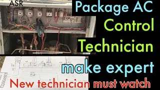 HVAC Package Unit control wiring HP LP Compressor Blower motor wiring Practically Learn HVAC Repair