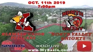 KLAMATH UNION PELICANS @ NORTH VALLEY KNIGHTS (FOOTBALL) (OCTOBER 11 2019)