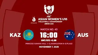 [ LIVE ] KAZ VS AUS I 2nd Asian Women's U16