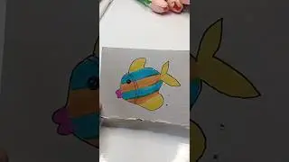 3D fish drawing ideas for kids | kids activities #viralshort #ytshorts #kidsvideo #shorts #trending