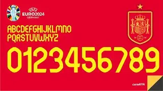Spain Euro | Free Font Football Euro 2024 | how to edit picture in coreldraw