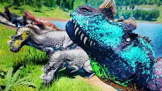 Ceratossauro Blue e a Super População de Ceratos! Rex Inimigo e a Caça Predatória | The Isle | PT/BR