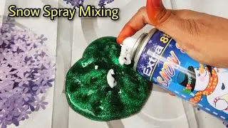 Snow spray mixing into Slime🤔