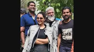 Altimate Star Ajith Kumar recent pics with friends and fans