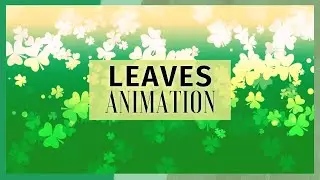 Falling Leaves Animated Background Animation | Green Screen Spring Animation for Beginners