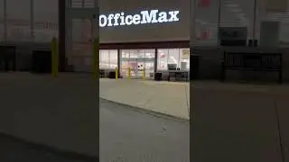 At nighttime office max becomes a super max