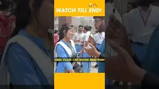 😂CBSE class 12 term 2 maths student funny reaction | Maths exam review 🔥 #cbse