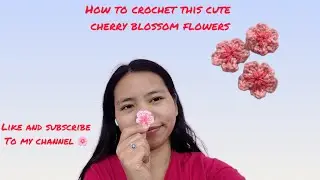 How to crochet cherry blossom 🌸 flower ..if you like my video pls do subscribe my channel for more❤️