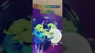 Blue curacao mojito ❤️#youtubeshorts #mojito #mojitomocktail #colddrink #mojitodrinks #mint