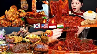 WORLD TOP SPICY FOODS IN ONE VIDEO | ASMR MUKBANG (compilation)