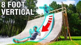 INSANE Backyard DIY Water Slide! *SO FAST*