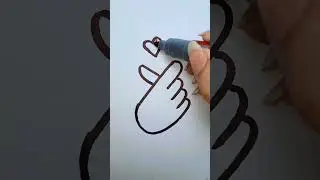 finger heart #art #drawing #viral #creative