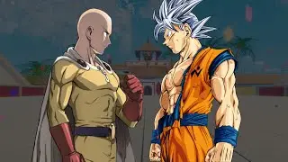 ULTRA INSTINCT GOKU VS SAITAMA.. WHO WILL WIN? | Mastered Ultra Instinct vs One Punch Man | MUGEN