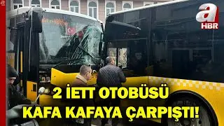 İstanbul Beykoz'da 2 İETT Otob&uuml;s&uuml;n&uuml;n &Ccedil;arpıştığı Kazada 7 Kişi Yaralandı | A Haber