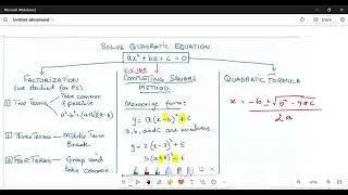 GCSE Maths - How to Factorise Quadratics by Completing the Square