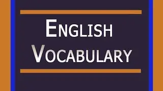 Vocabulary for speaking skill development/Tamil explanation