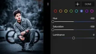 Lightroom Photo Editing | Lightroom Blue And Black Tone Editing - Edit By SV