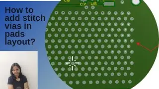 how to add stiching via in pads layout