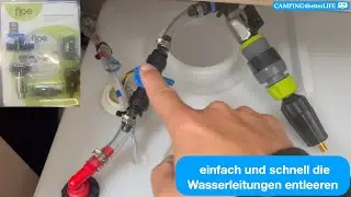 Wasserleitungen im Wohnwagen bzw. Reisemobil frostsicher entleeren I Einbau Floe-System