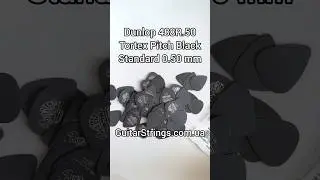 Dunlop 488R.50 Tortex Pitch Black Standard 0.50 mm #guitarstrings #dunloppicks #медиатор