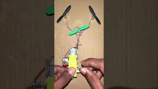 How I Powered 3 Mini Drone motor with Toy Gear Motor! #generator #diy #schoolproject