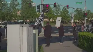 Black Lives Matter rally in Roseville in solidarity with the guilty verdict of Derek Chauvin