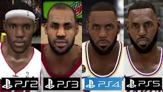 NBA 2K EVOLUTION IN PLAYSTATION (PS5 vs PS4 vs PS3 vs PS2) - Graphics & Gameplay Comparison