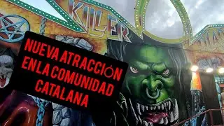 Enseñando la feria de atracciónes de la Llagosta 024