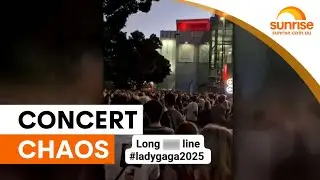 Lady Gaga concert chaos in Brisbane heat | Sunrise