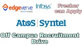 EasyApply - Atos Online Off Campus Drive | Infosys(Edgeverve) Hiring Product Developer |